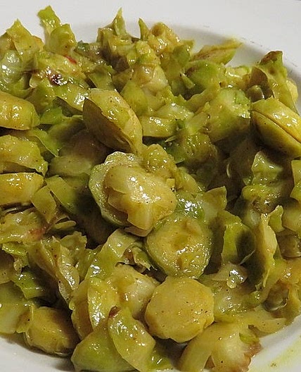 Veganer Rosenkohl mit Kokosmilch und Curry