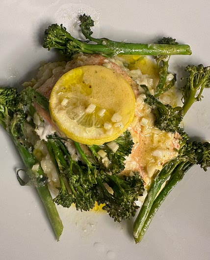 Foil Packet Salmon and Baby Broccoli
