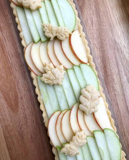 Apple Maple Custard Tart