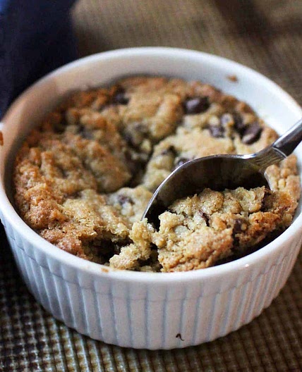 Deep Dish Chocolate Chip Cookie For One