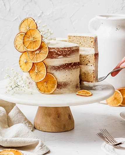 Brown Butter Orange Cardamom Layer Cake