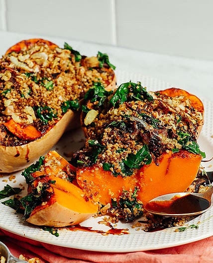 Roasted Stuffed Butternut Squash