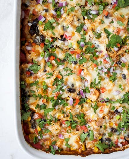Chicken Burrito Casserole