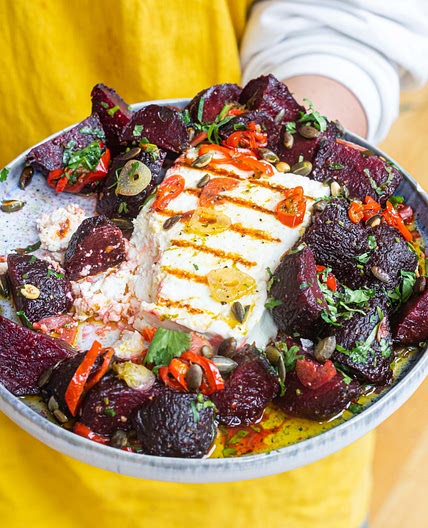 Chargrilled Feta and Beetroot Salad