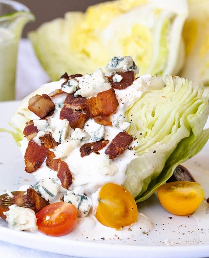 Iceberg Wedges with Blue Cheese Dressing