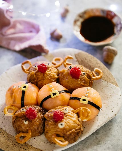 Christmas Sushi Balls クリスマス手毬寿司