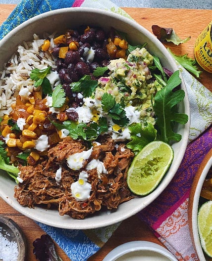 Pulled Pork Burrito Bowl