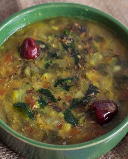 Thotakura Pappu Recipe (Toor Dal with Amaranth Leaves)