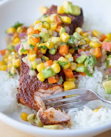 Air Fryer Blackened Salmon Recipe