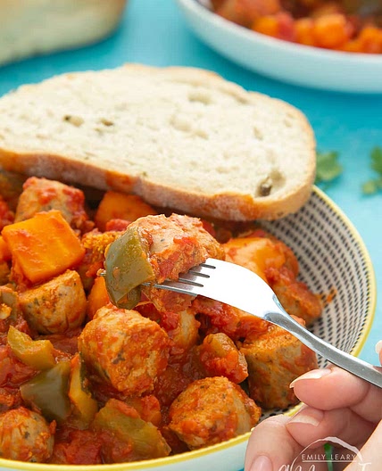 Slow-Cooked Vegetarian Sausage Casserole Recipe