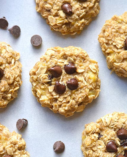 Healthy Banana Oat Cookies