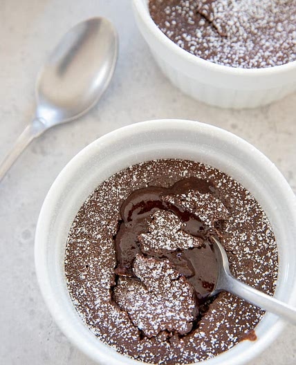 Healthy Chocolate Lava Cakes