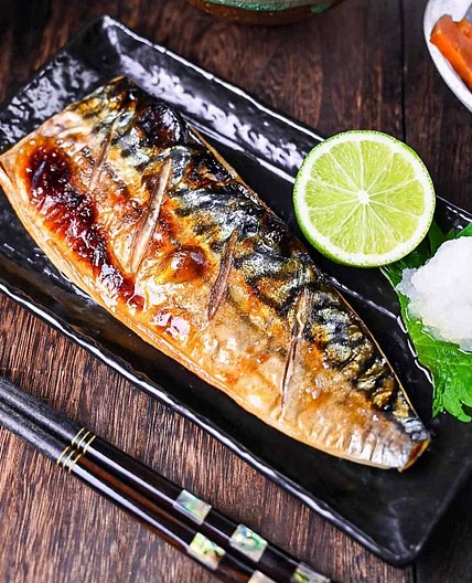 Saba no Shioyaki (Japanese Style Grilled Mackerel)