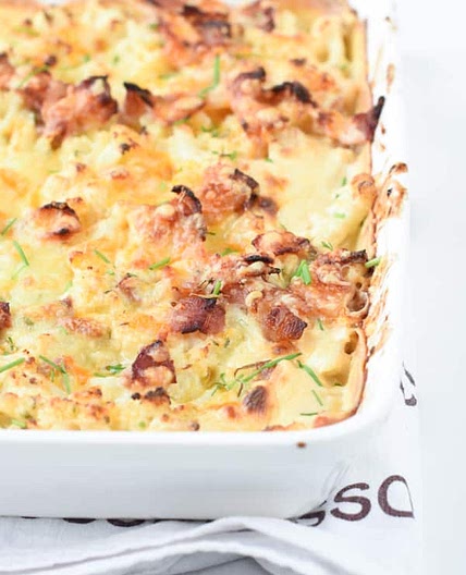 Keto Loaded Cauliflower Casserole