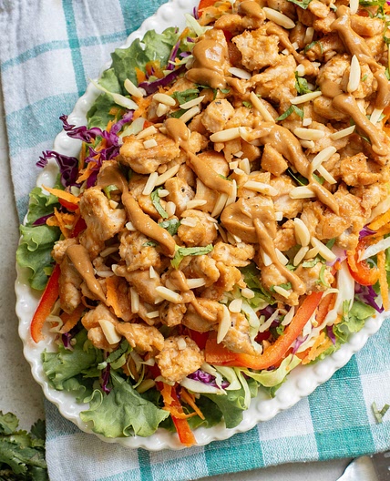 Thai-inspired Chicken Salad with Peanut Sauce