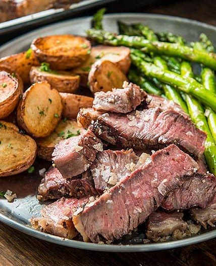 Reverse Seared Rib-Eye Steaks