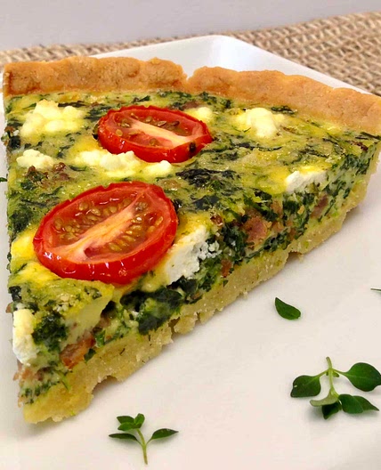 Keto Italian Sausage and Spinach Quiche