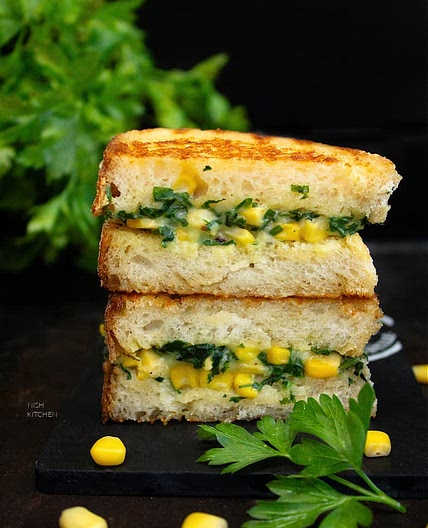 Spinach And Corn Sandwich | Video