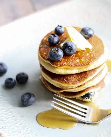 Ricotta Pancakes with Blueberries