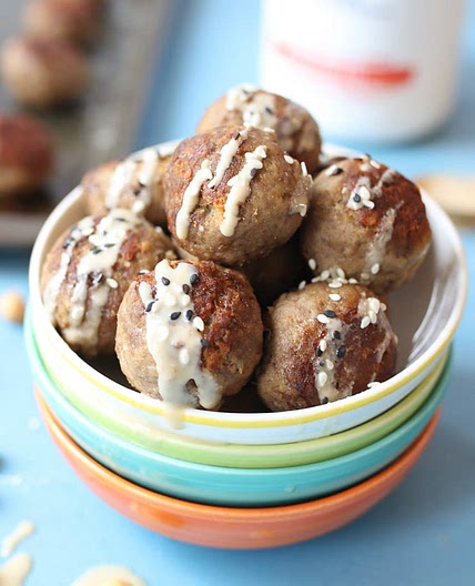 Toddler Meatballs with Hummus (Iron Rich BLW Recipe)