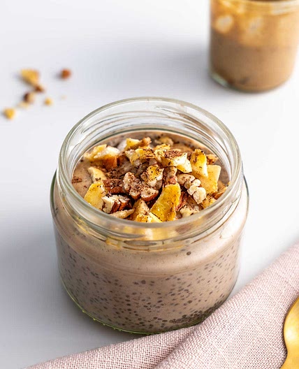Banoffee Chia Pudding with Milky Date Caramel
