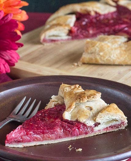 Rhubarb Raspberry Crostata