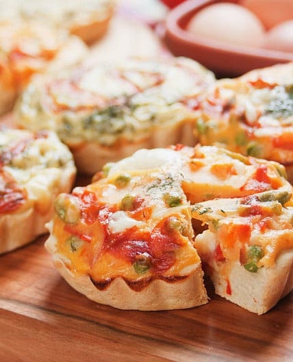 Mini quiche alle verdure