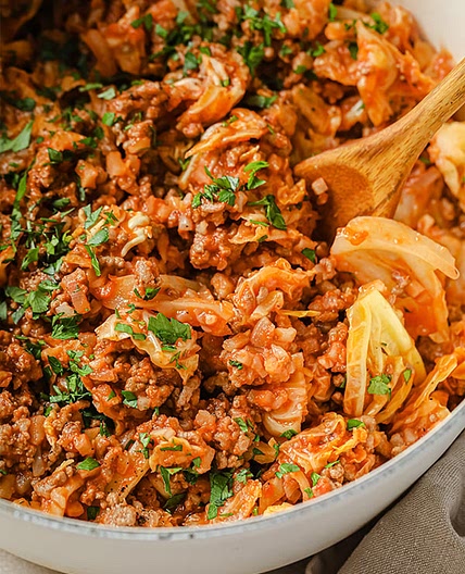 Easy One Pot Unstuffed Cabbage Roll