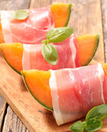 Salade de melon et jambon de Parme