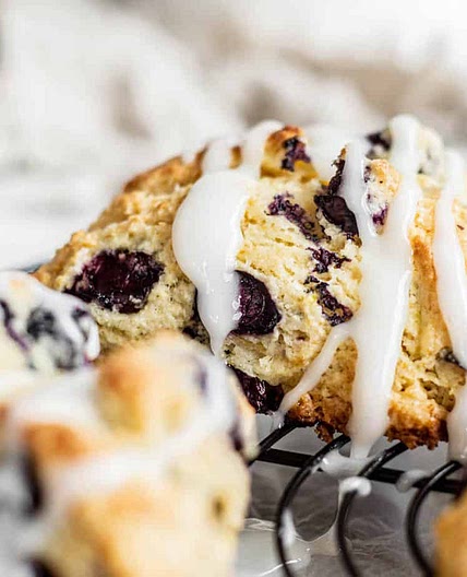 Sourdough Scones with Blueberry and Lemon