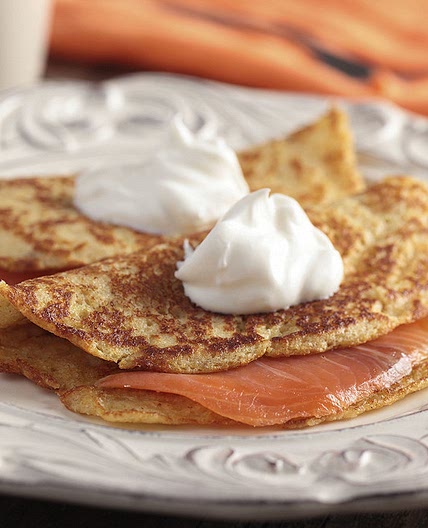 Blinis au saumon fumé sauvage d'Ecosse
