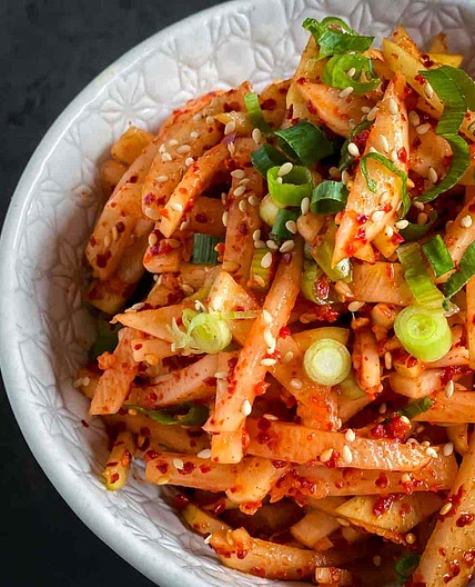Korean Radish Salad - Musaengchae (무생채)