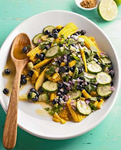 Corn and Blueberry Salad