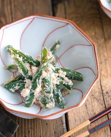 Green Bean Shiraae (Mashed Tofu Salad)