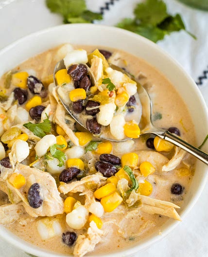 Creamy Chicken Hominy Soup