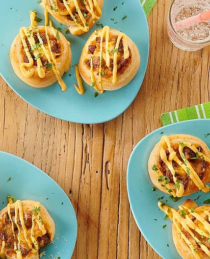 Taco Pizza Pinwheels