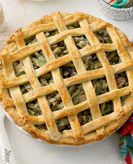 Green Bean Mushroom Pie