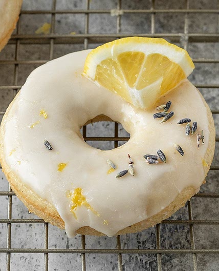 Vegan Lemon Lavender Donuts