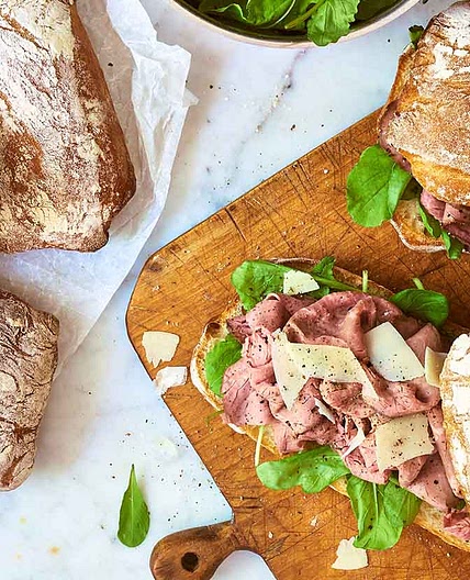 Sourdough Ciabatta Sandwich Rolls