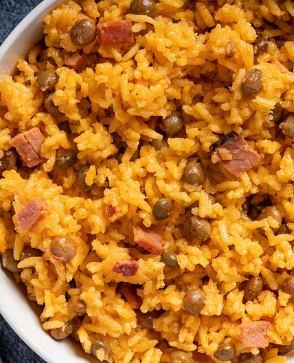 Puerto Rican Rice With Pigeon Peas (Arroz con Gandules)