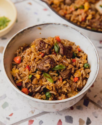 Easy Steak Fried Rice {gluten & soy free}