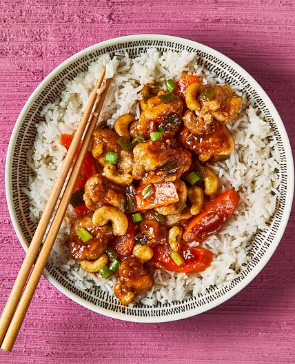 Chinese Cashew Chicken & Basmati Rice