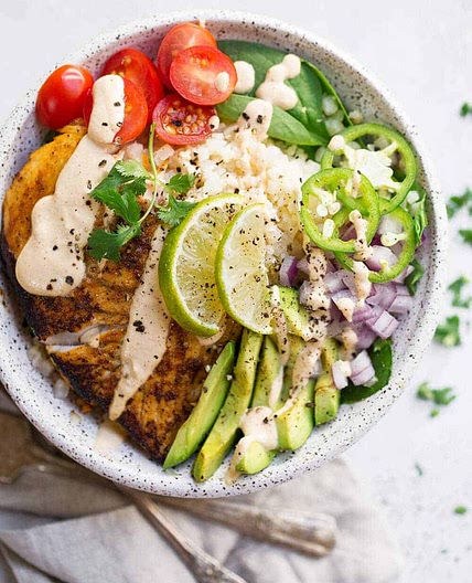 Paleo Fish Taco Bowls