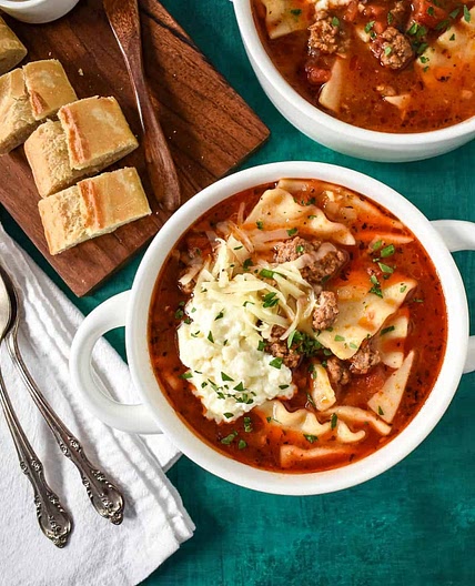 Easy Lasagna Soup Recipe