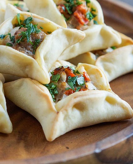 Sfeeha from Baalbek (Small Meat Pies from Baalbek)
