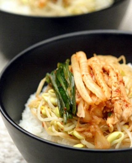 닭고기콩나물덮밥