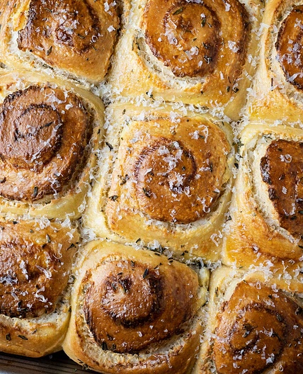 Sourdough Savory Rolls With Parmesan & Ricotta