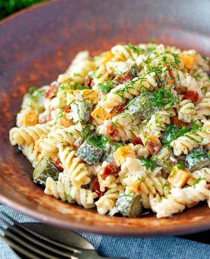 Dill Pickle Pasta Salad Recipe