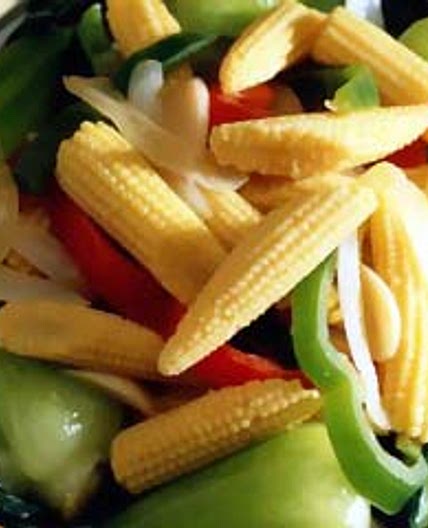 베이비콘채소볶음