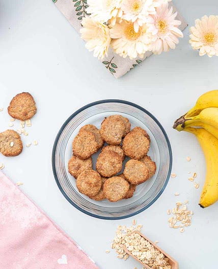 Basic Banana Oat Baby Cookies